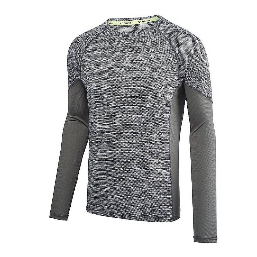 Panske Treningove Oblecenie Mizuno Alpha Long Sleeve Čierne Vypredaj LTPJ18642